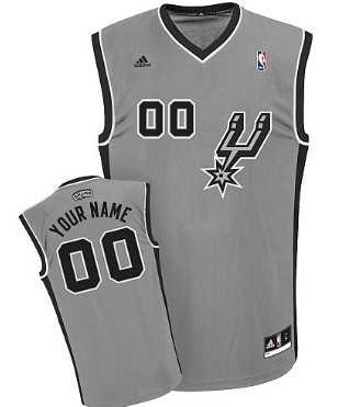 Men & Youth Customized San Antonio Spurs Gray Jersey